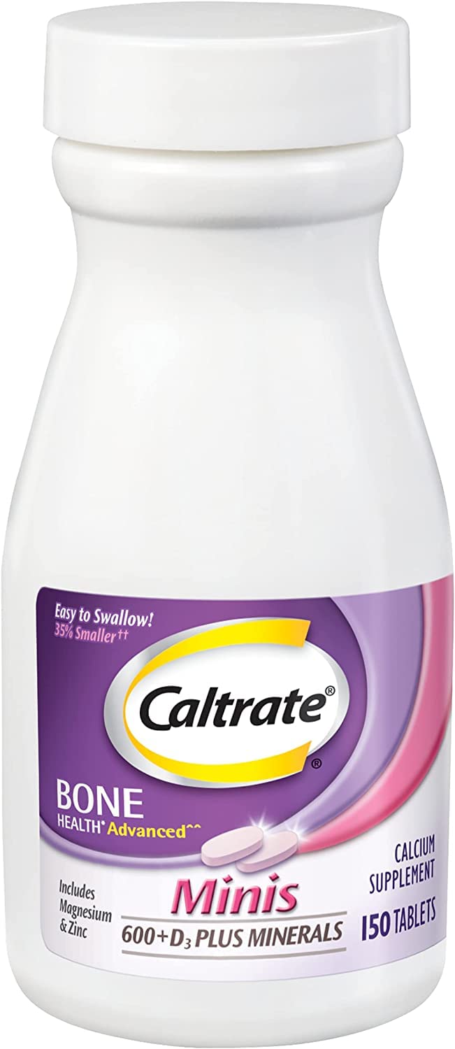 Caltrate Minis Minerals 150ct user setup demonstrates everyday supplement routine
