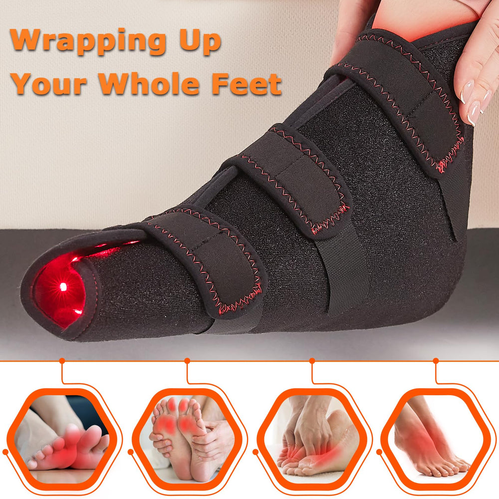 CAMECO 660nm and 850nm light close-up highlighting dual-wavelength therapy for feet