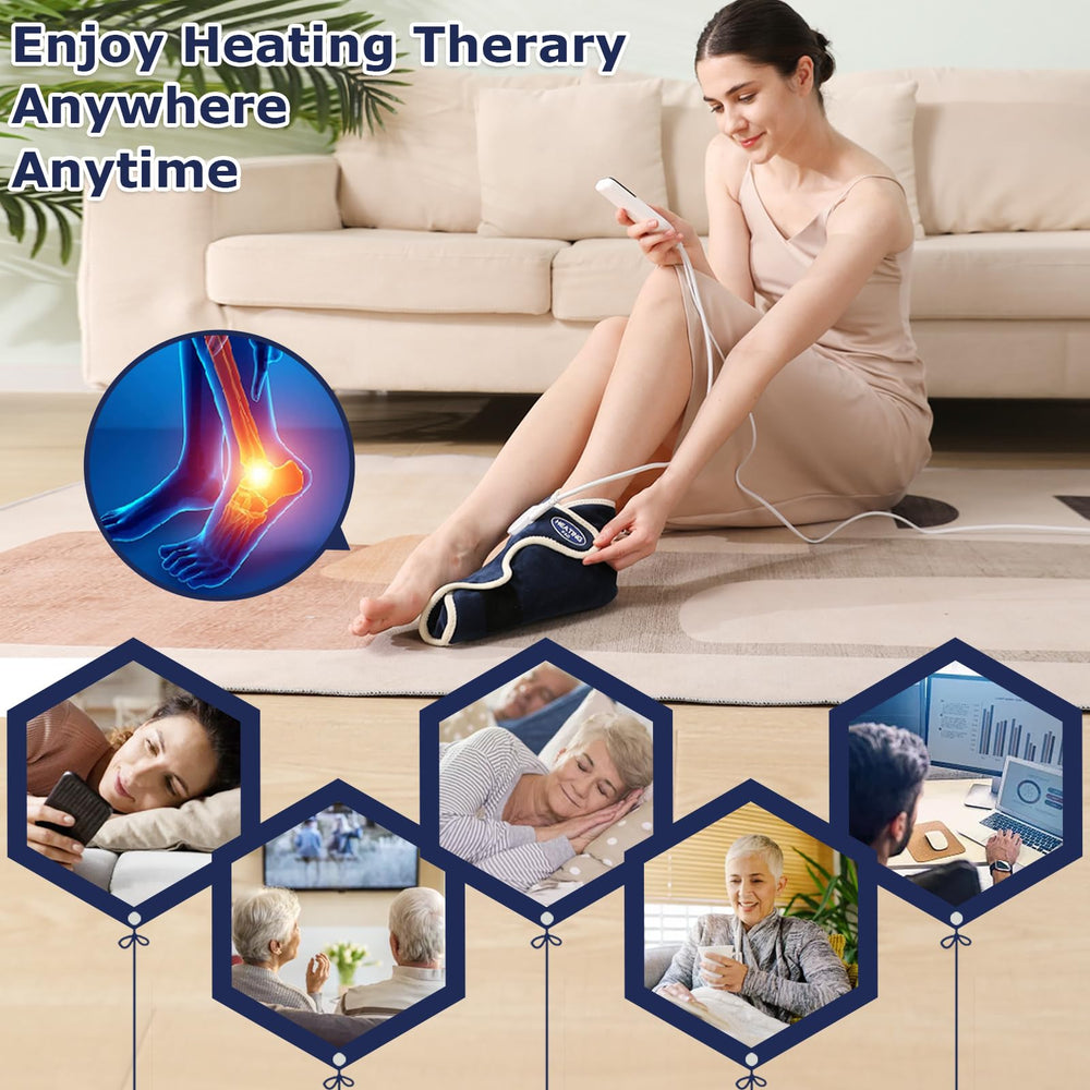 CAMECO office-friendly therapy session with warm foot wrap