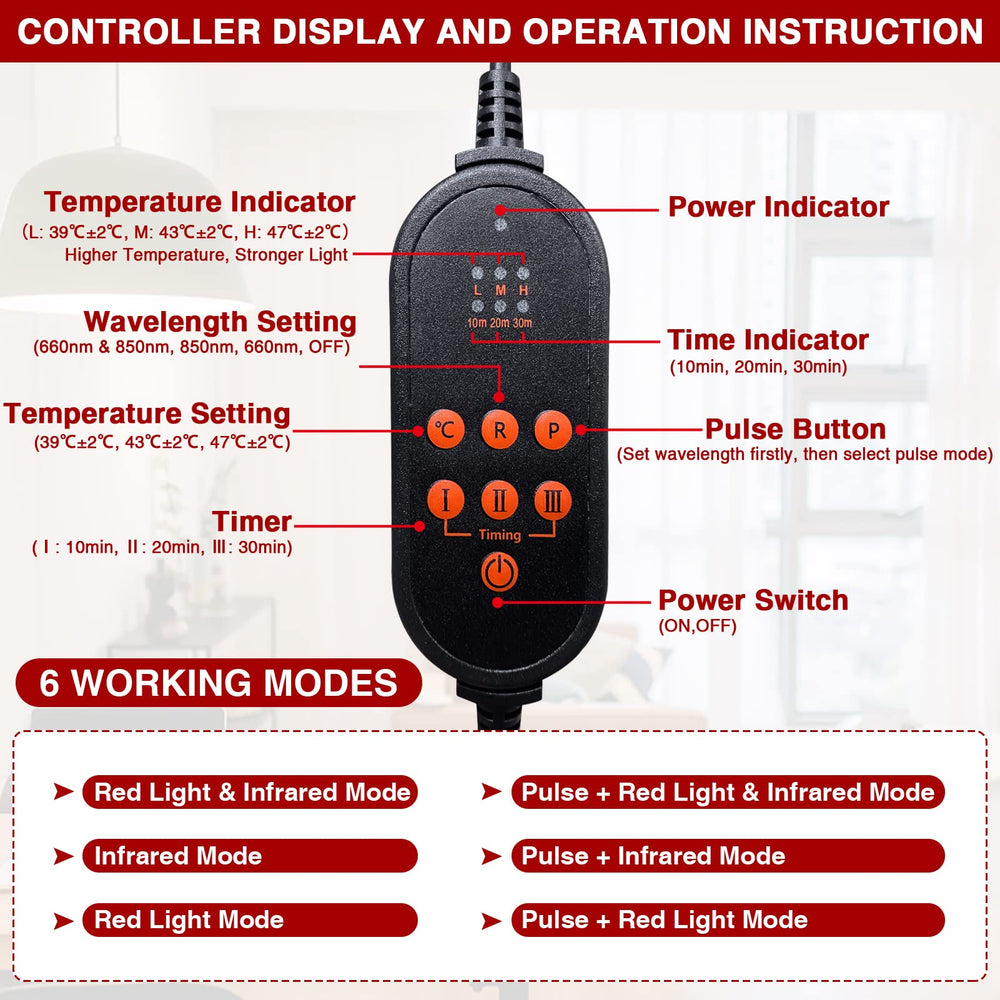CAMECO pulse-mode feature enables gentle rhythmic light for varied sessions.