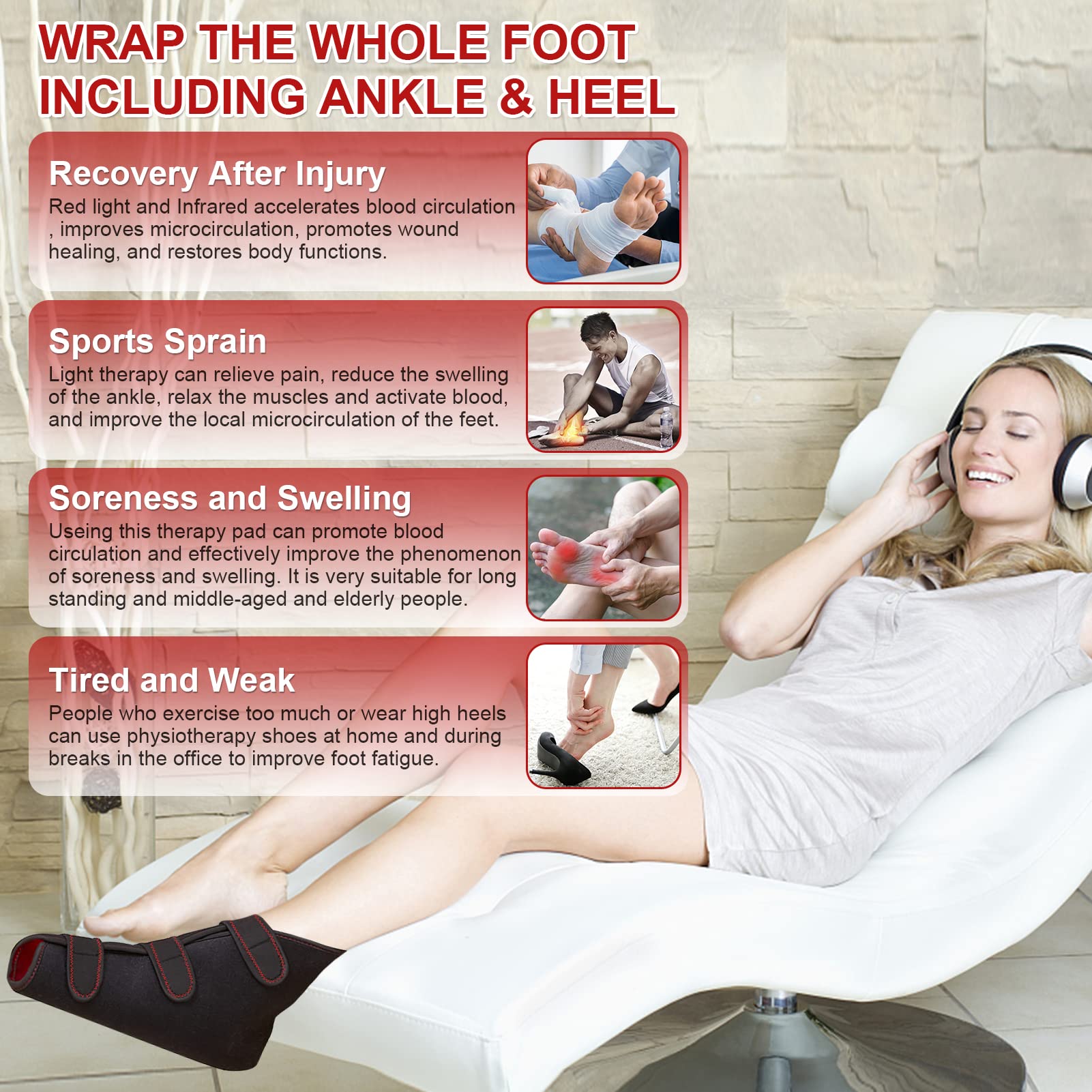 CAMECO three-strap design adjusts fit for most feet securely.