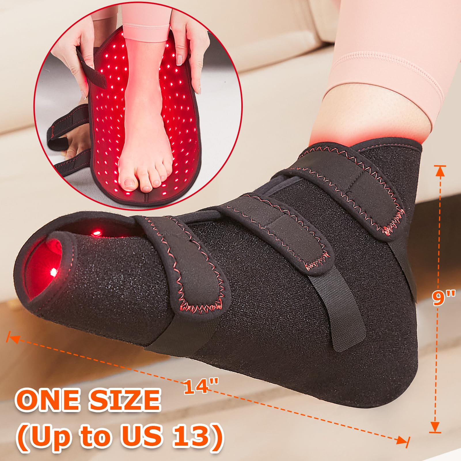 CAMECO universal-size fit for most feet, left or right foot