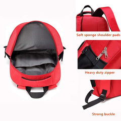 Camoredy red emergency bag compact carry for travel and daily kits