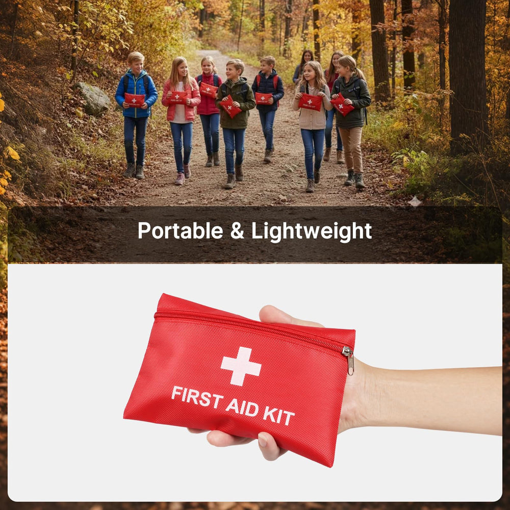 Camoredy portable first aid bag ready for home, office, or camping use.