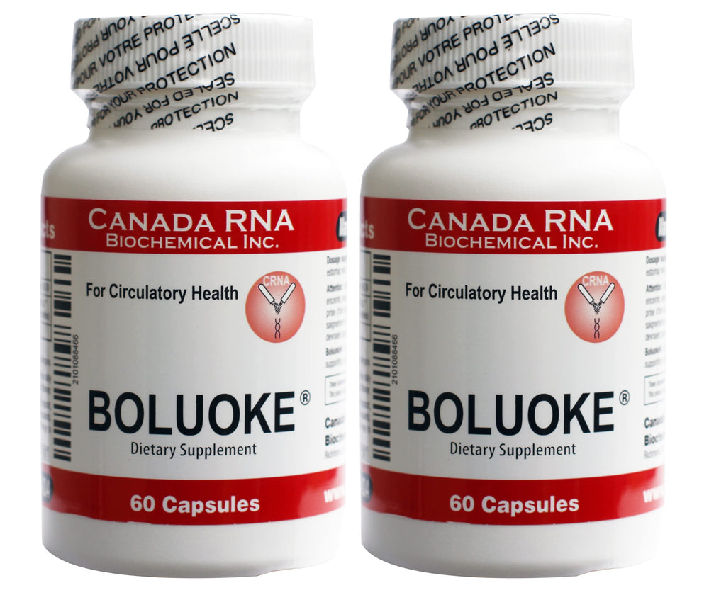 Canada RNA Boluoke bottle front showing 60 capsules for daily use