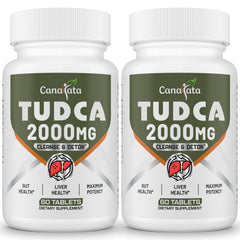 Canarata TUDCA 2000mg bottle front view signaling daily liver support