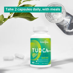 Canarata Tudca digestive support context with meals and wellness routine.