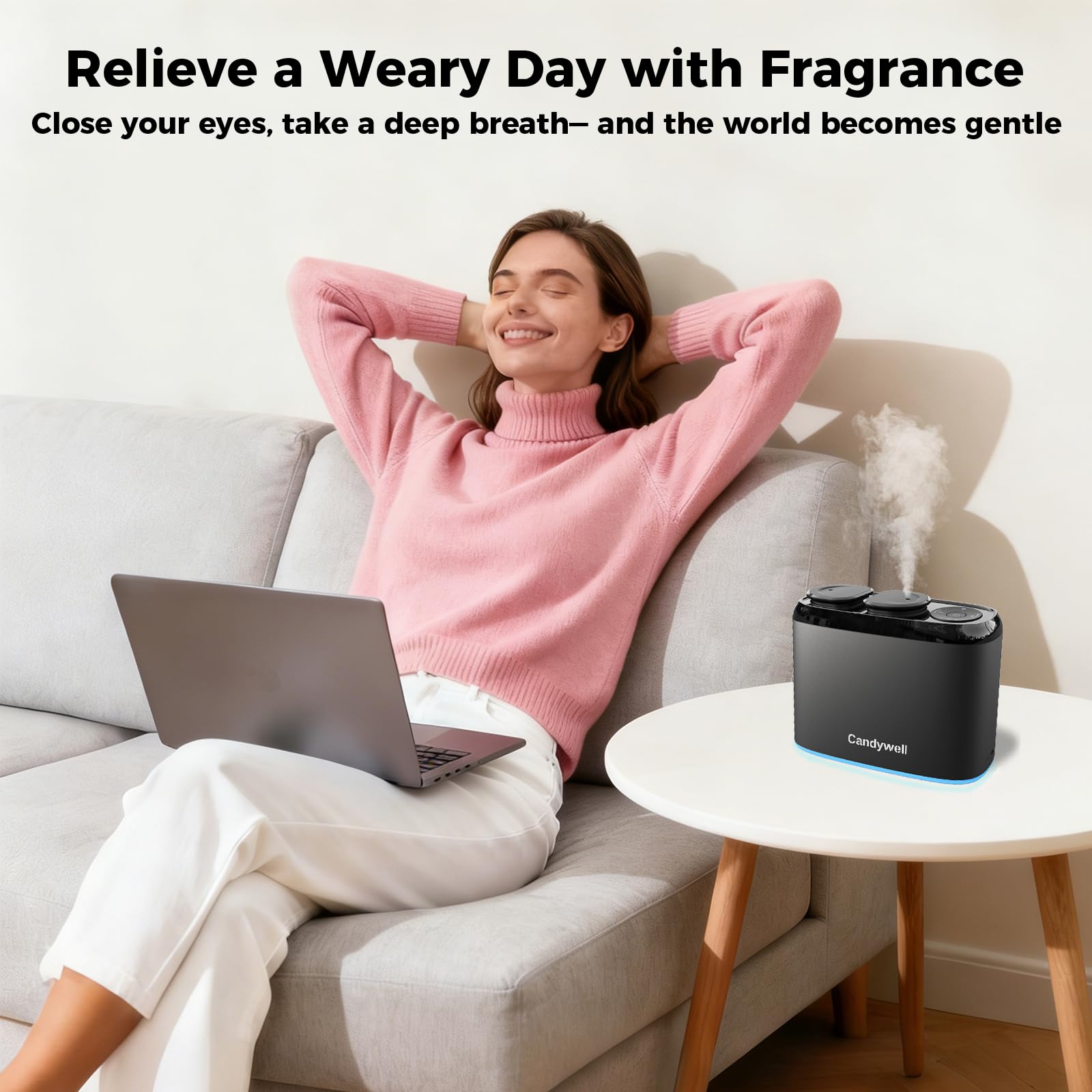 Candywell 2026 upgraded diffuser uses cold-air diffusion for efficient fragrance spread.