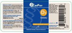 CanPrev D3 Drops packaging featuring brand and usage notes.