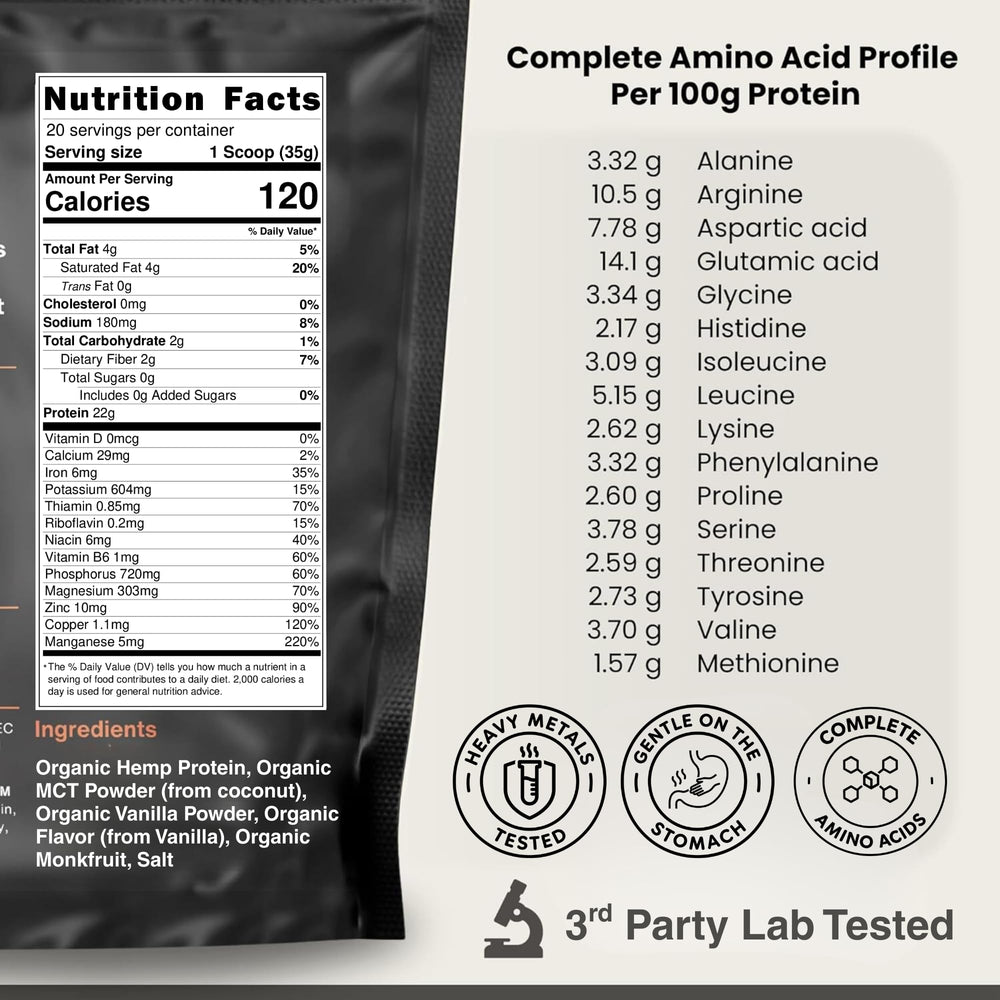 Cantein protein powder scoop ready to mix into a smoothie.