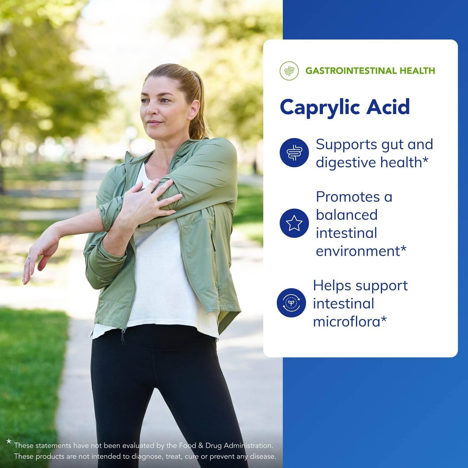 Caprylic Acid dispersion visual indicating gradual release in the GI tract benefits.