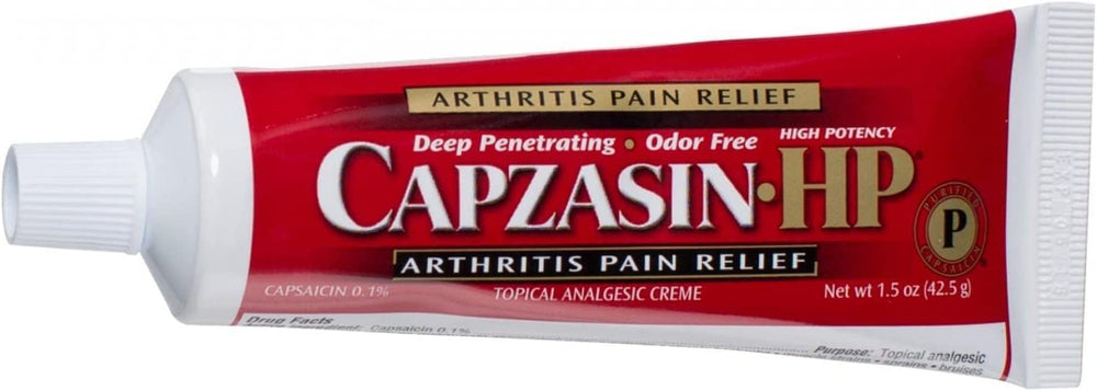 Capzasin HP applying cream on hand demonstrates convenient use during daily activities