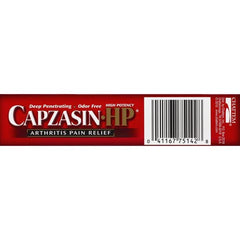 Capzasin HP label promotes pharmacist recommendation credibility for arthritis relief