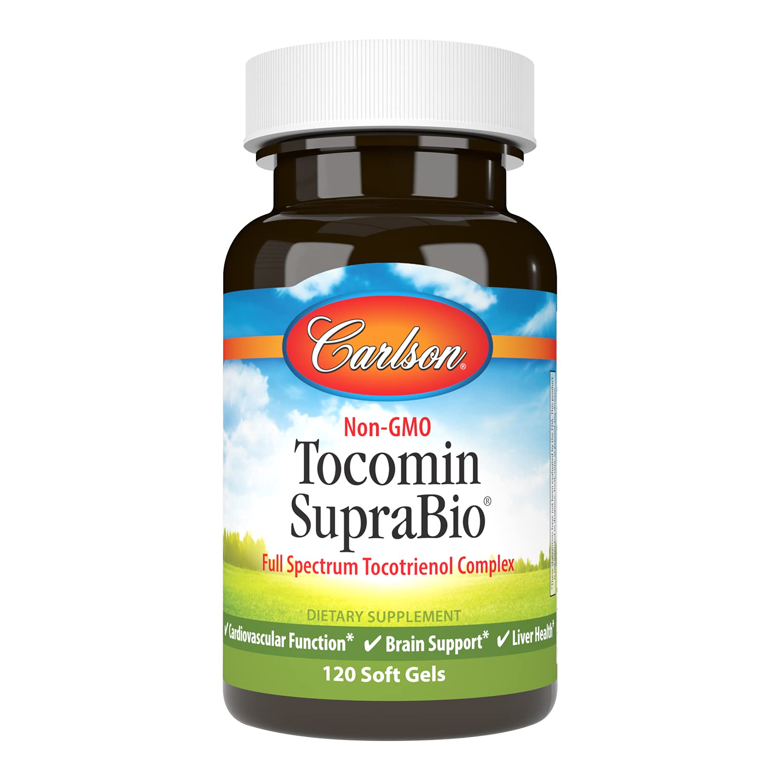 Carlson Tocomin SupraBio softgel capsules offer convenient tocotrienols for daily wellness