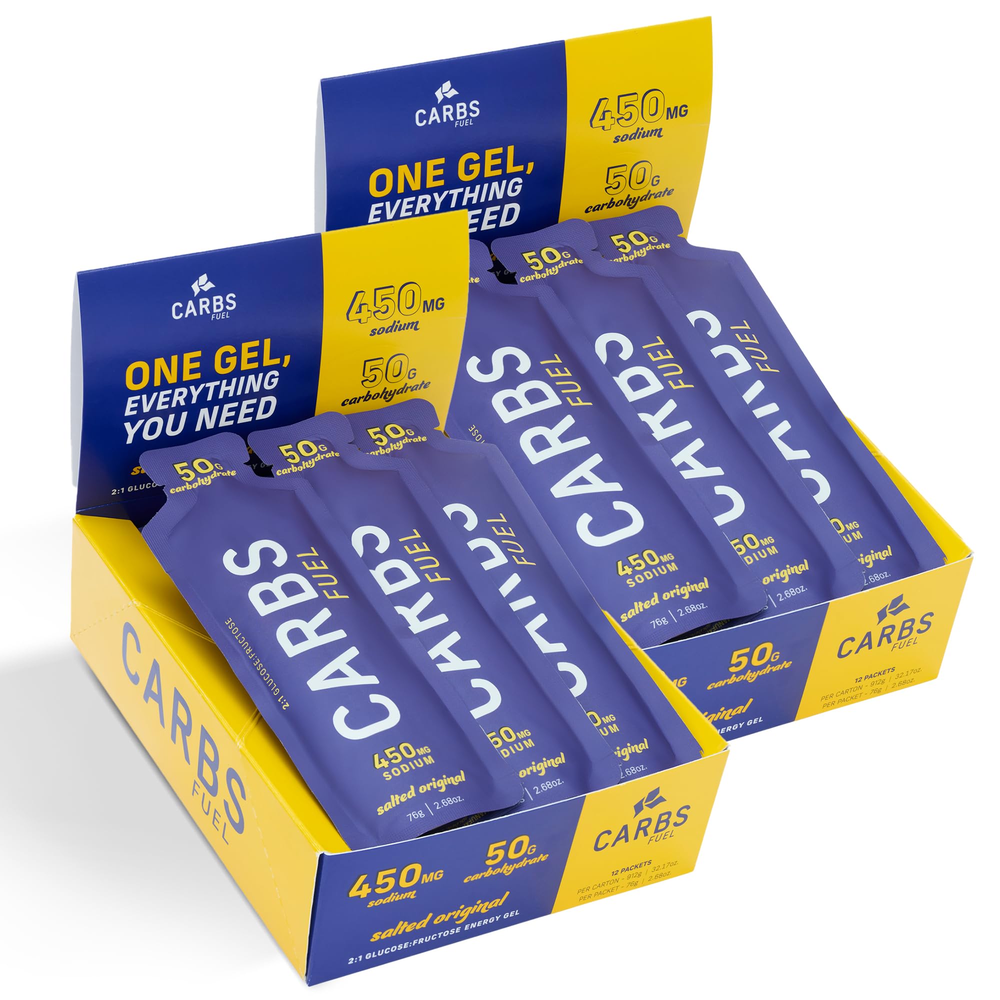 Carbs Fuel Salted Original 50g pack-2 enables quick endurance fueling on the go.