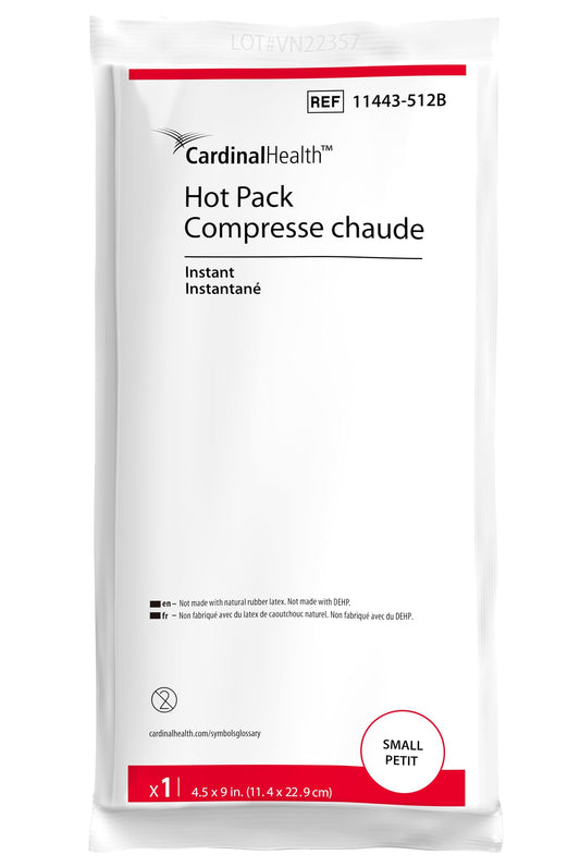Cardinal Health Instant Hot Pack: small 4.5x9 inch heat therapy for minor aches