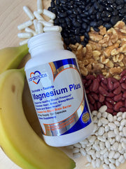CardioTabs Magnesium Plus label showcasing pure, well-absorbed magnesium forms supporting cardiovascular health.