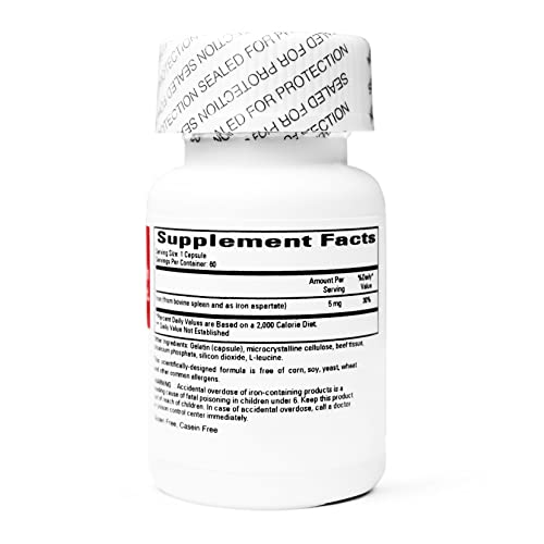 Cardiovascular Research Ferritin capsules packaged compactly for travel and home use.