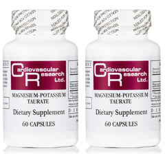 Cardiovascular Research Magnesium-Potassium Taurate bottle front view for daily mineral support