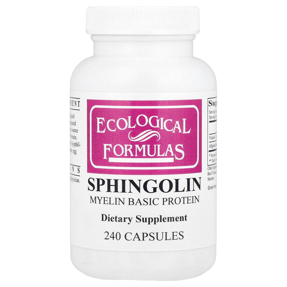 Cardiovascular Research Sphingolin tablets bottle pour potential nerve health support
