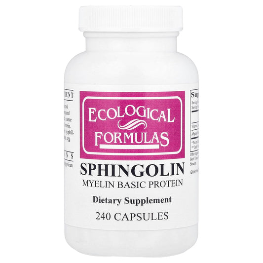 Cardiovascular Research Sphingolin tablets bottle pour potential nerve health support