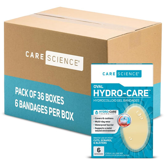 Care Science hydrocolloid oval patch for blister protection during activity
