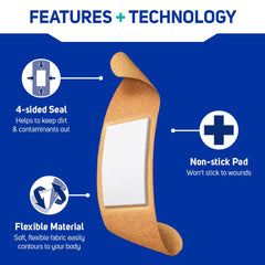 Pocket Pad Technology helps wick moisture away from the wound.