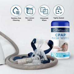Care Touch CPAP Wipes 210 wipes total packaged for travel and home
