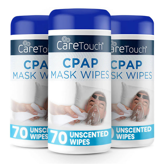 Care Touch CPAP Wipes unscented pack close-up for hygienic mask cleaning