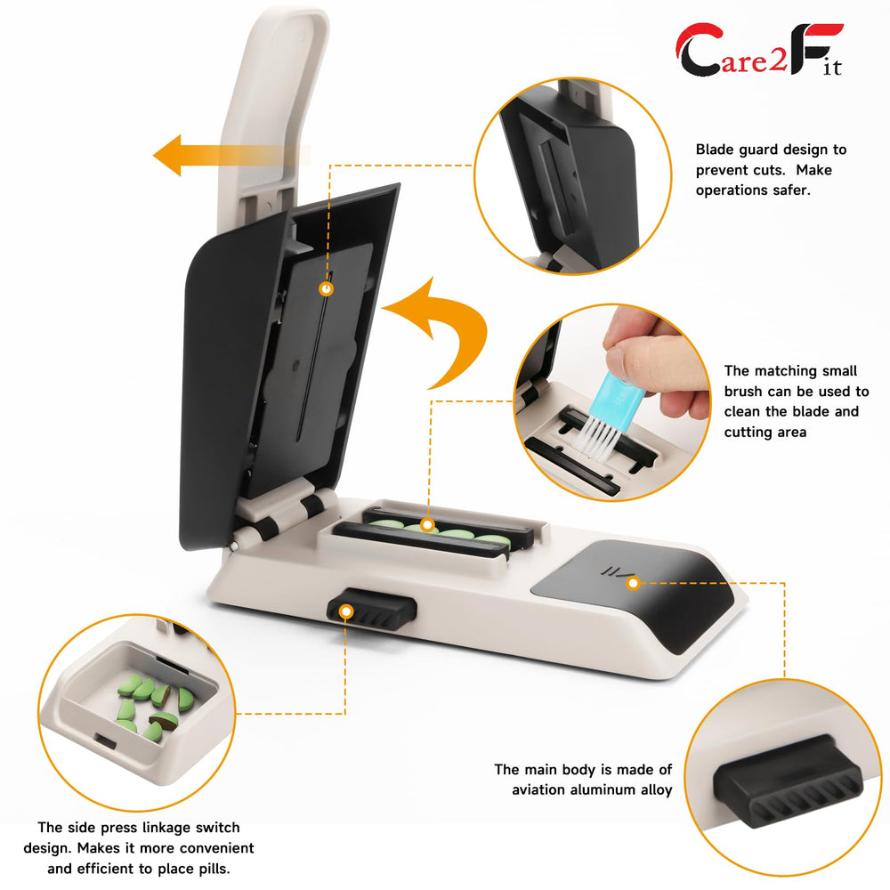 Care2fit 402 stainless blade edge ensuring clean, precise cuts with minimal residue