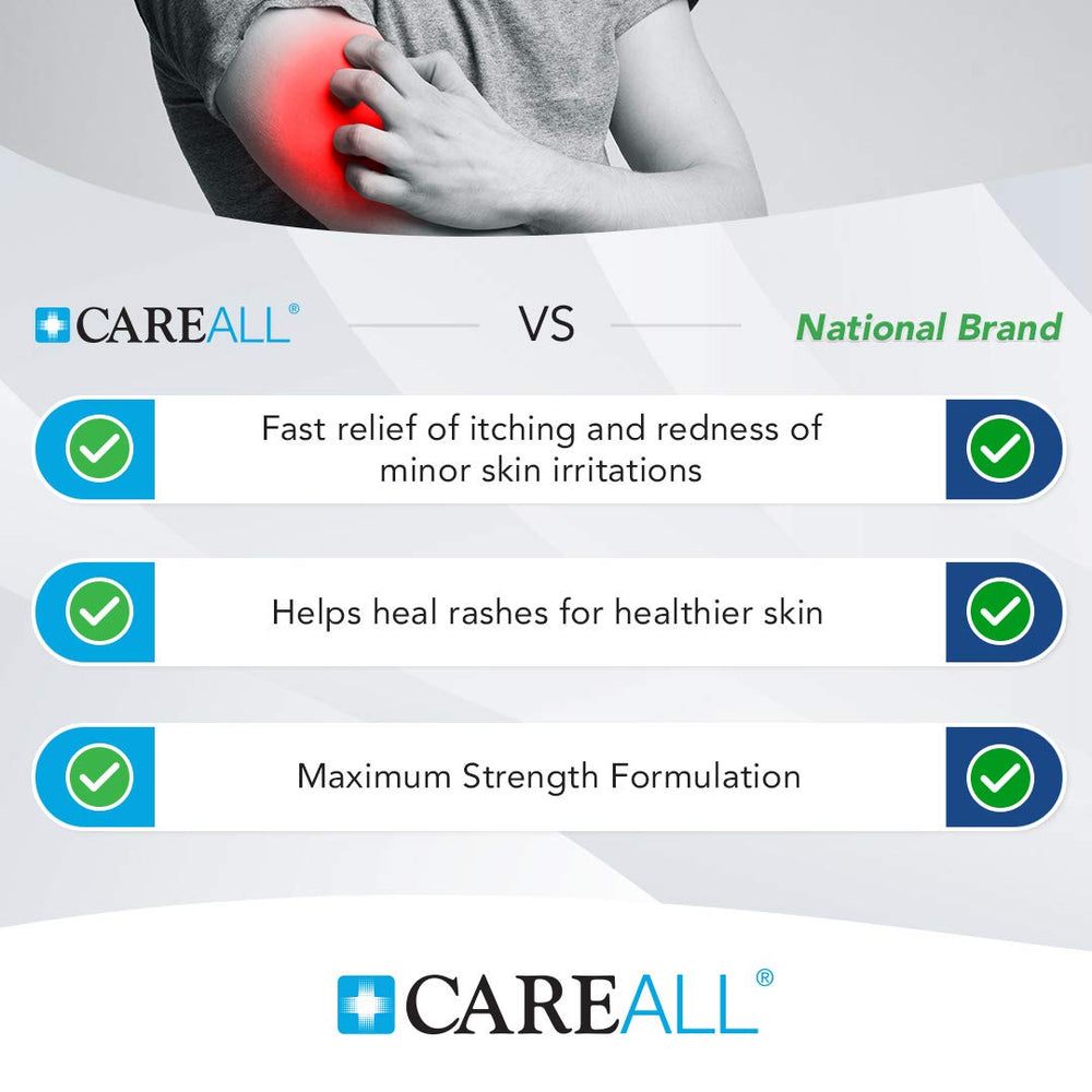 CareAll anti-itch cream bottle with maximum strength relief