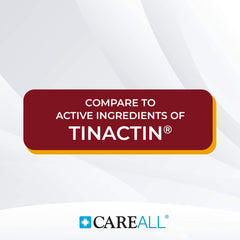 CareAll Tolnaftate Cream 24-pack box shown for economical antifungal care.