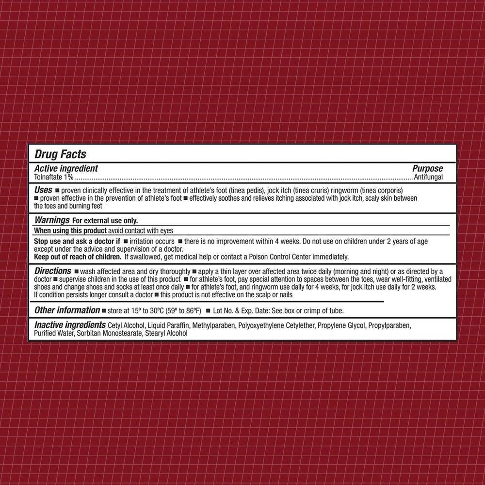 CareAll Tolnaftate Cream box alongside tube shows convenient daily antifungal care.