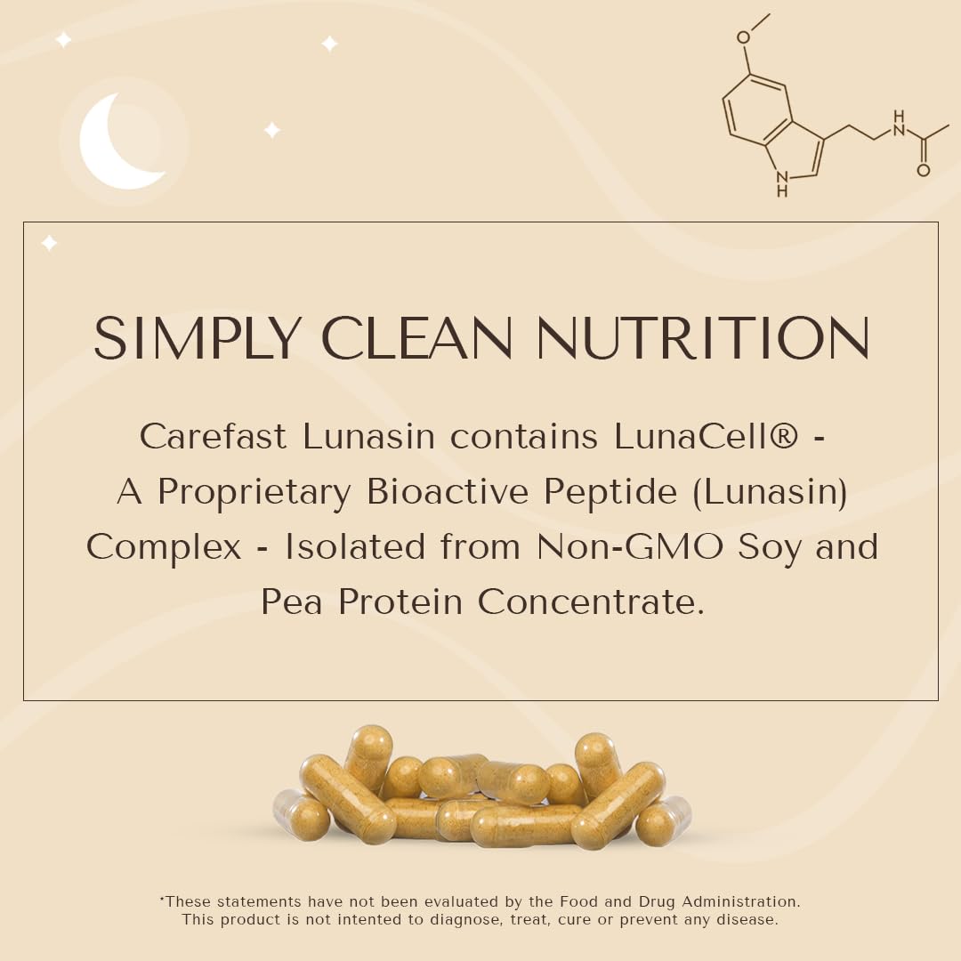 Carefast Lunasin epigenetic health visual suggesting epigenetic support exploration.