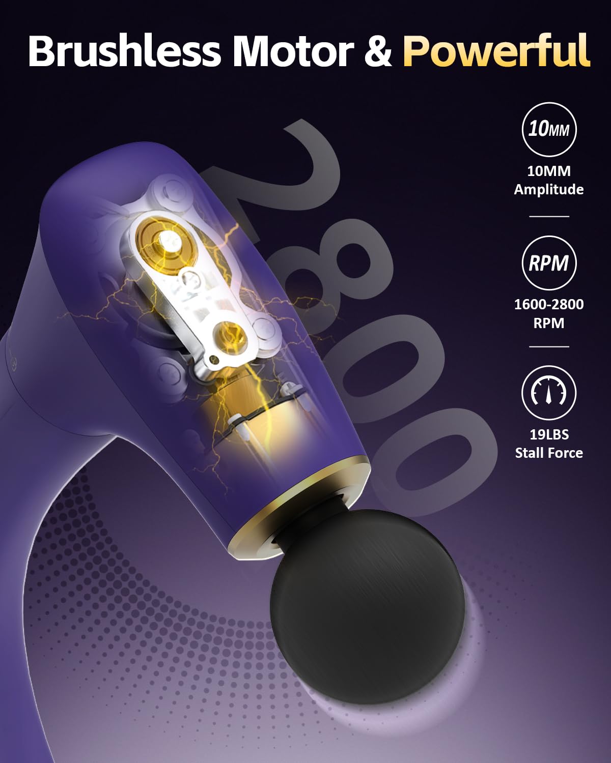 CAREKING 10 mm amplitude delivers deeper percussion for sore muscles.