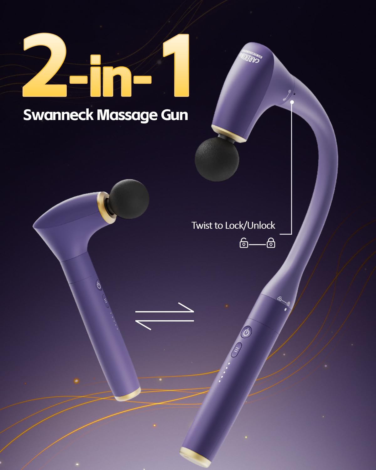 CAREKING with five speeds adapts from gentle relaxation to deep tissue work.