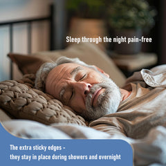 CARELAND waterproof lidocaine patch remains on through showers or swims for up to six hours