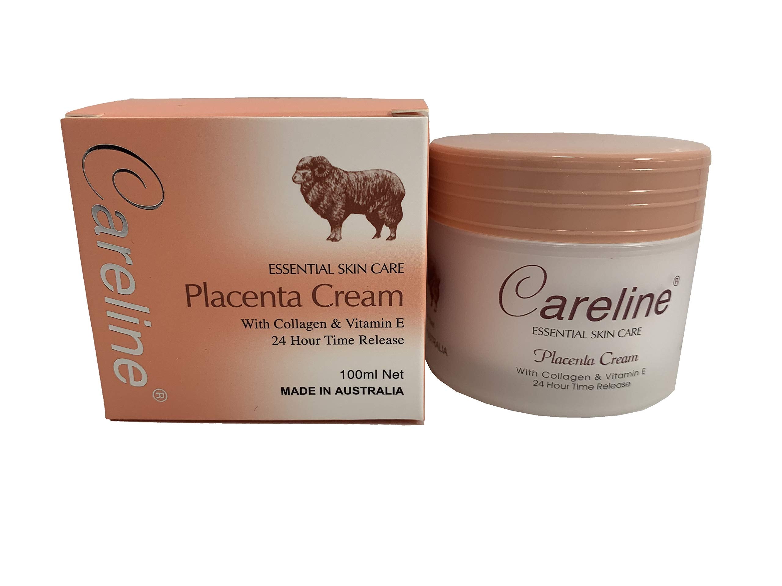 Careline Placenta Cream two-box set ideal for daily skin routine.