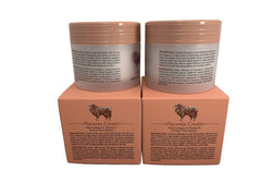 Careline Placenta Cream application on skin showing smooth, silky finish.