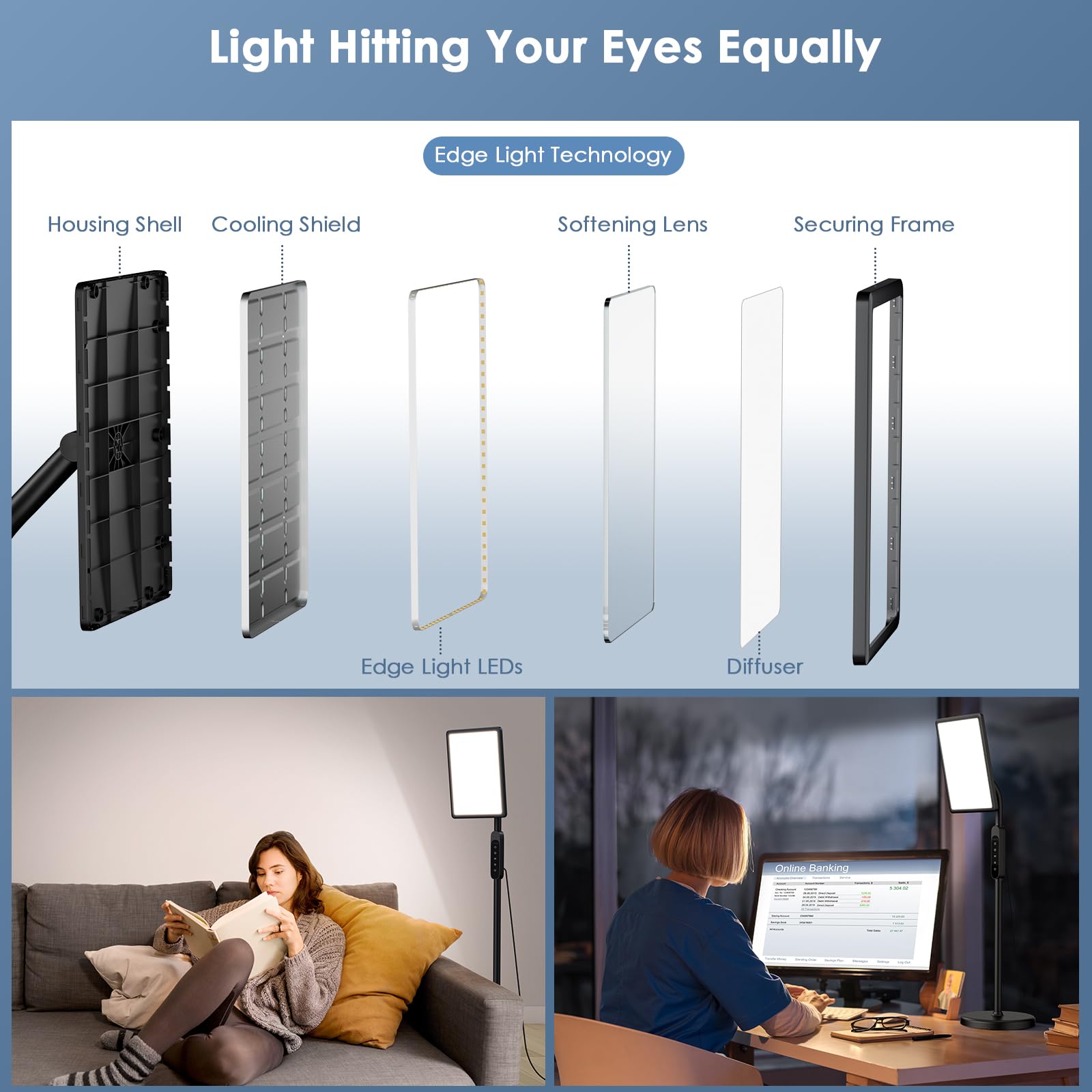 CareMORR lamp provides five brightness levels for versatile ambience.