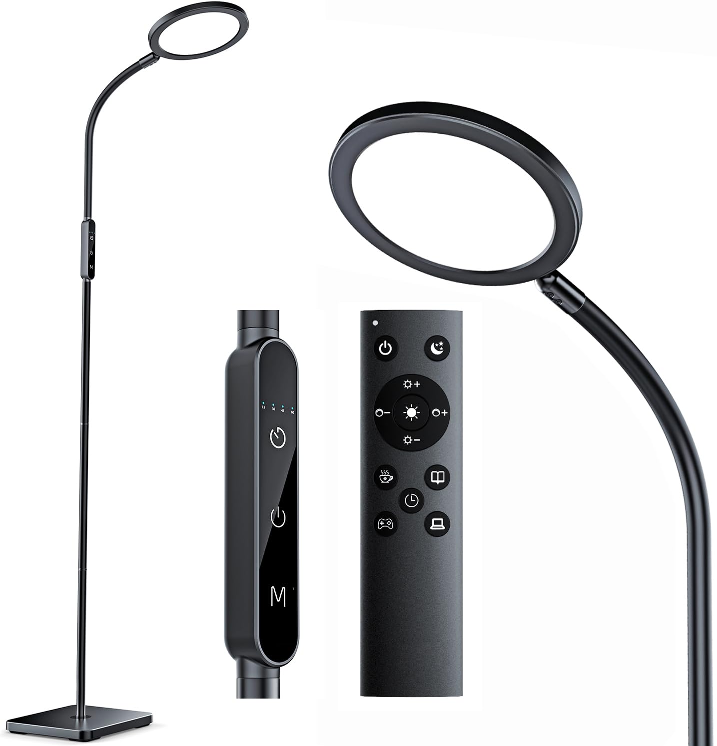 CAREMORR Light Therapy Lamp delivering full-spectrum light at 11000 Lux for room illumination