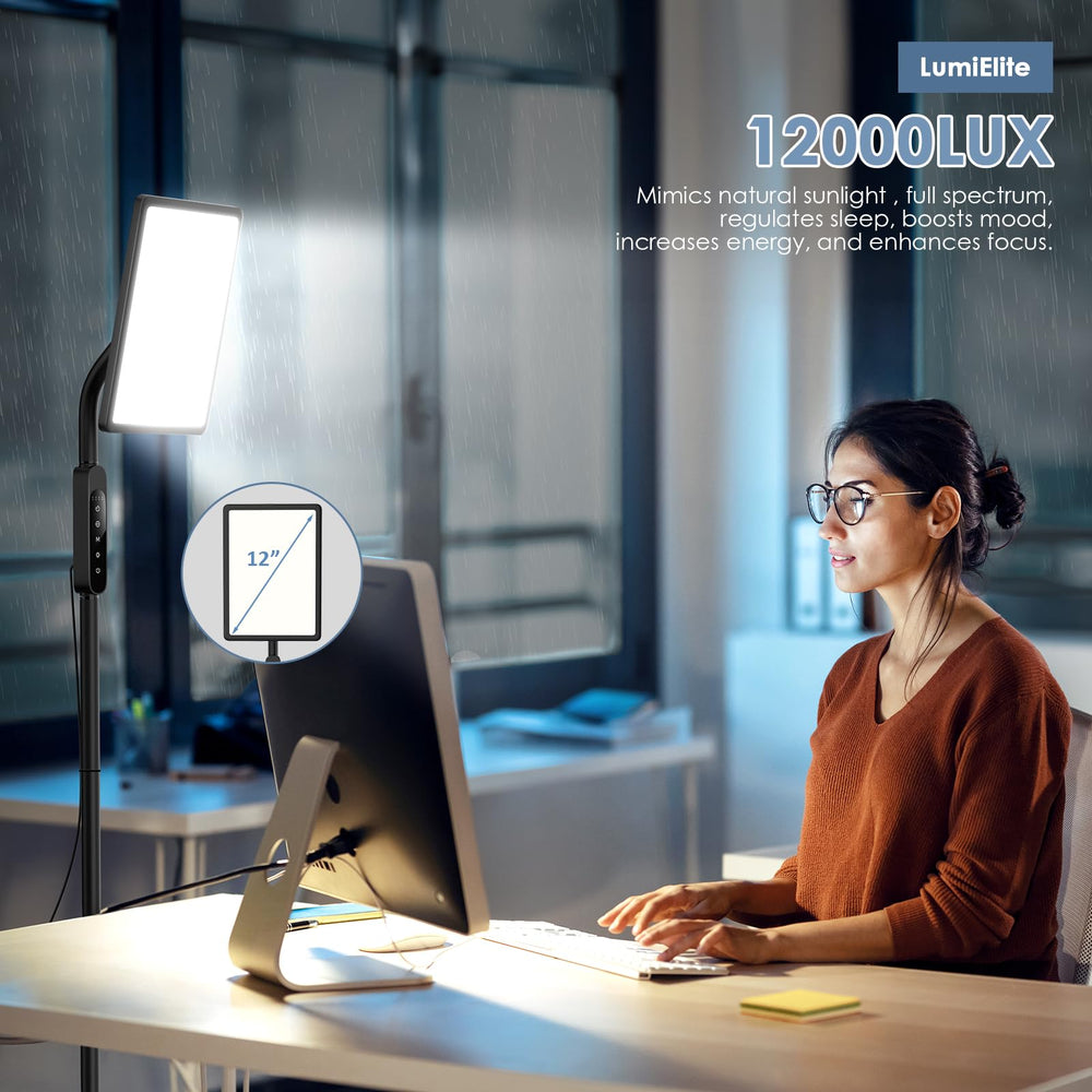 CareMORR lamp with remote control offers easy day and night adjustments.