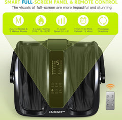 CARESKYpro foot massager side view ergonomic design for calves and feet