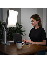 Carex Day-Light glare-free screen reduces eye strain during use.