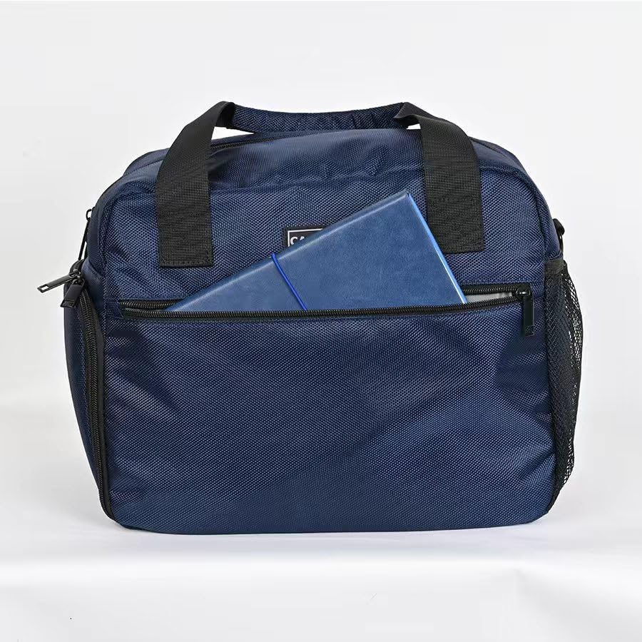 Carfany CPAP bag top handle and shoulder strap offer versatile carry.