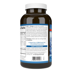 Carlson softgels close-up, easy-to-swallow capsules for daily use.