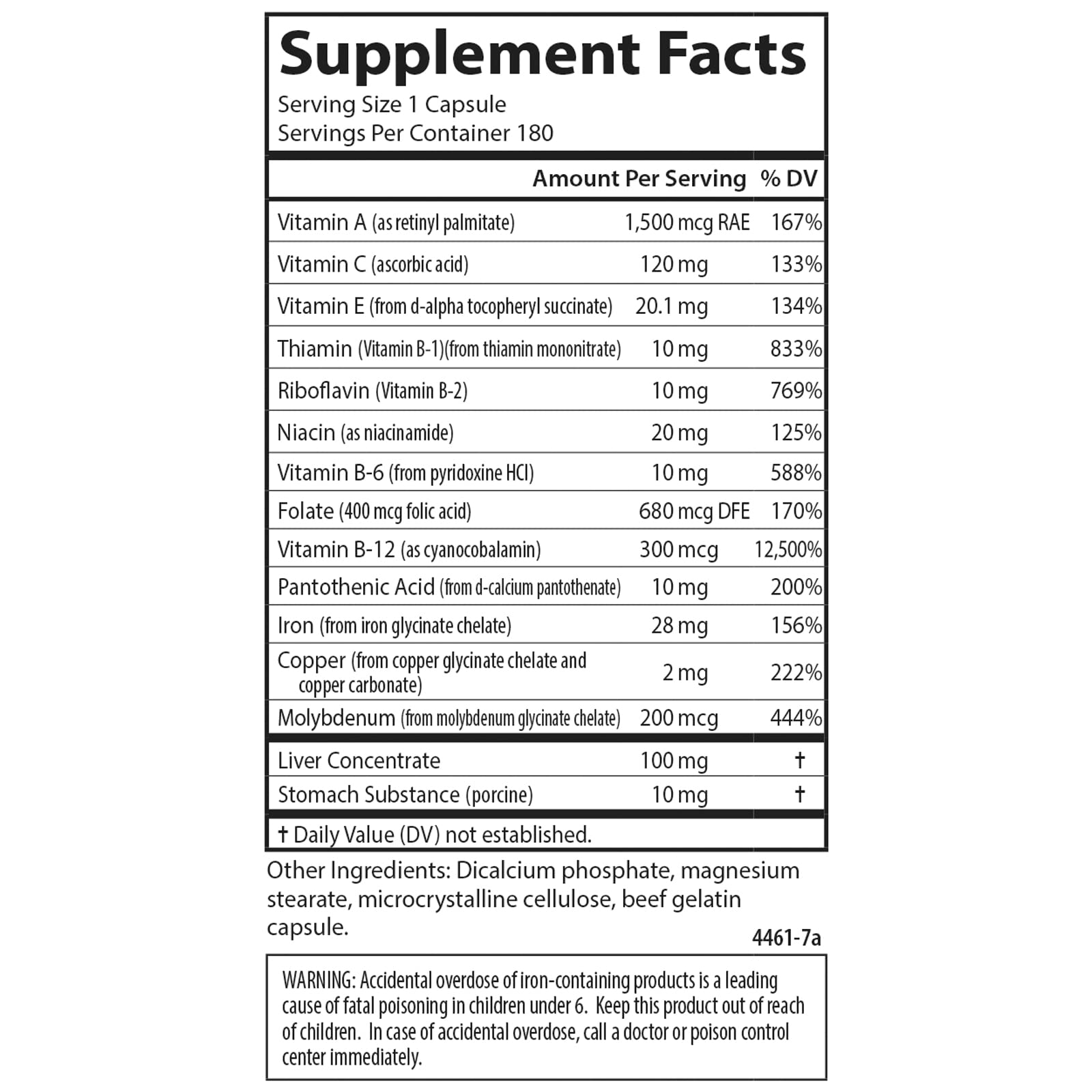 Carlson Blood Nutrients pour shot showing easy dosing