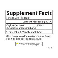 Carlson Ceylon Cinnamon texture closeup shows smooth capsules.