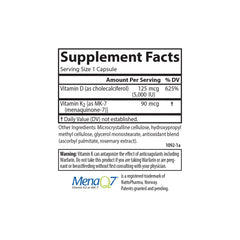 Carlson D3 + K2 capsules pour from bottle demonstrating easy daily intake.