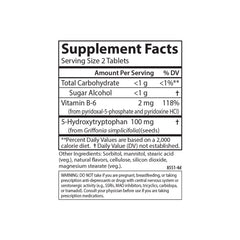Carlson Healthy Mood 5-HTP Elite chewables on counter highlight easy daily use